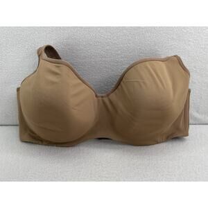 Lane Bryant Cacique Smooth Balconette Bra 40DD Nude Beige Underwire Lined